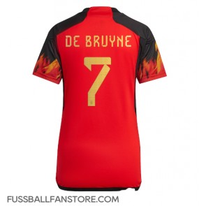 Belgien Kevin De Bruyne #7 Replik Heimtrikot Damen WM 2022 Kurzarm
